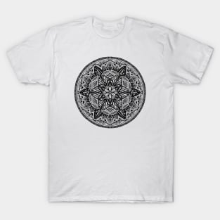 Black and White Kaleidoscope T-Shirt